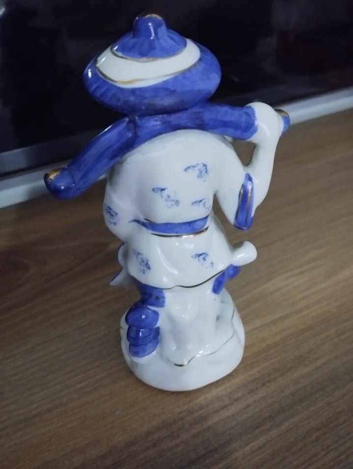 Mavi ve Beyaz Seramik biblo - Görsel 4