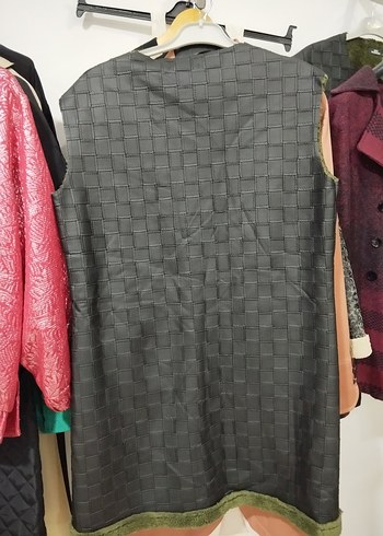 siyah Uzun Fermuarlı Kadın Yelek - Görsel 5