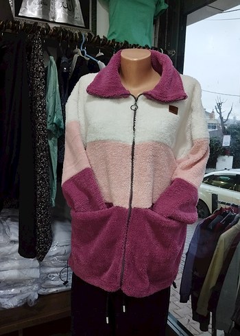 Renkli Fermuarlı Kadın  Mont - Görsel 5