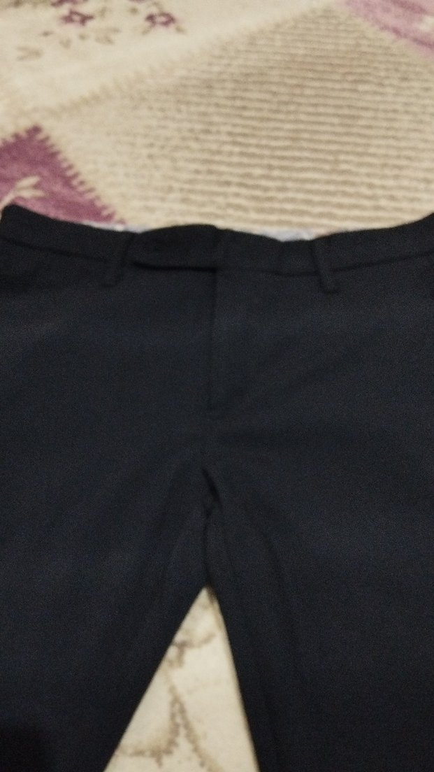 Erkek lacivert Kemerli Regular Fit Pantolon - Görsel 3