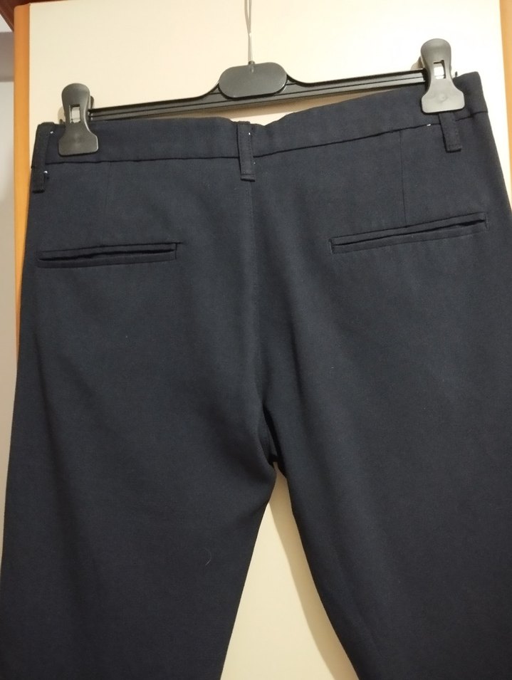 Erkek lacivert Kemerli Regular Fit Pantolon - Görsel 5