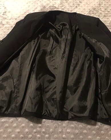 Yakasız blazer ceket