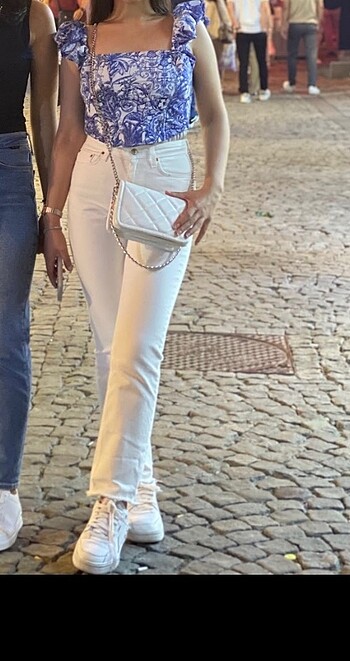 xs Beden beyaz Renk Kadın beyaz jean