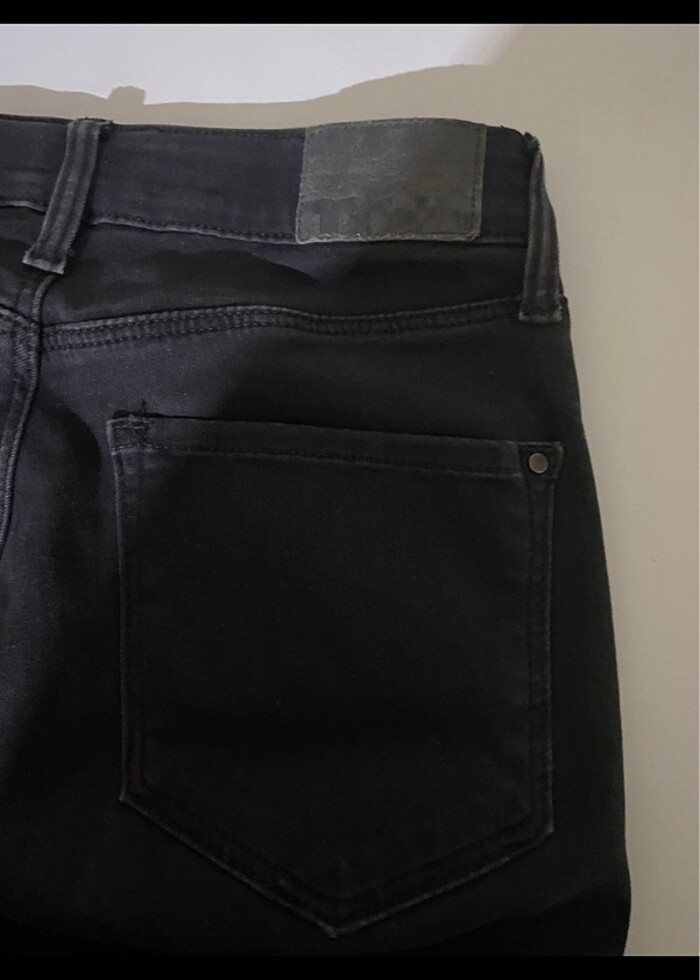 Siyah dar paça jean - Görsel 4