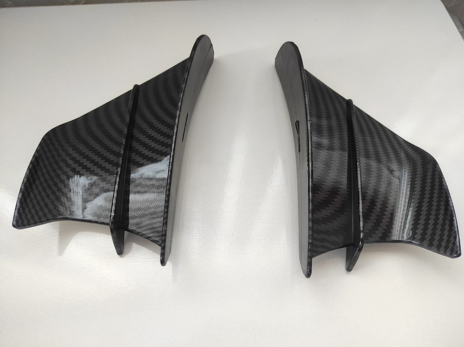 Karbon motosiklet yan kanat winglet - Görsel 2