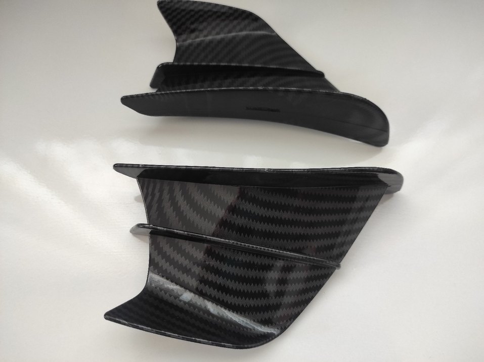 Karbon motosiklet yan kanat winglet - Görsel 3
