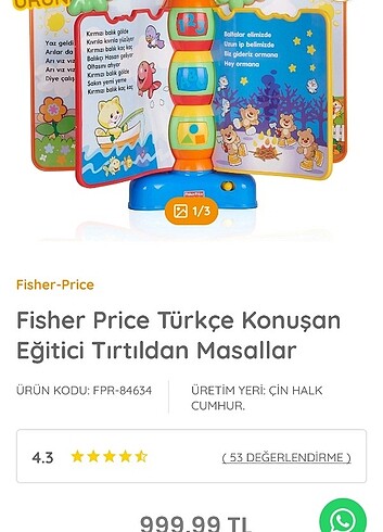 Harika Fisher Price Eğitici Tırtıl