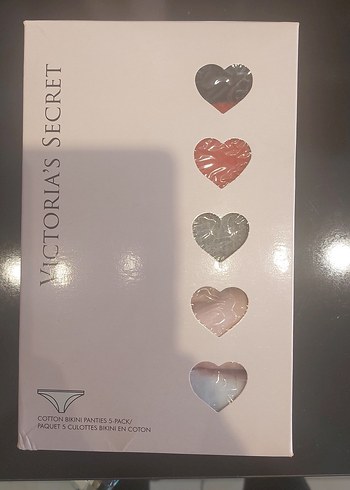 Victoria's Secret Çok Renkli Pamuk Bikini Külot 5'li