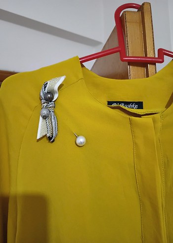 rengi hardal gibi pantolon tunik takim - Görsel 4