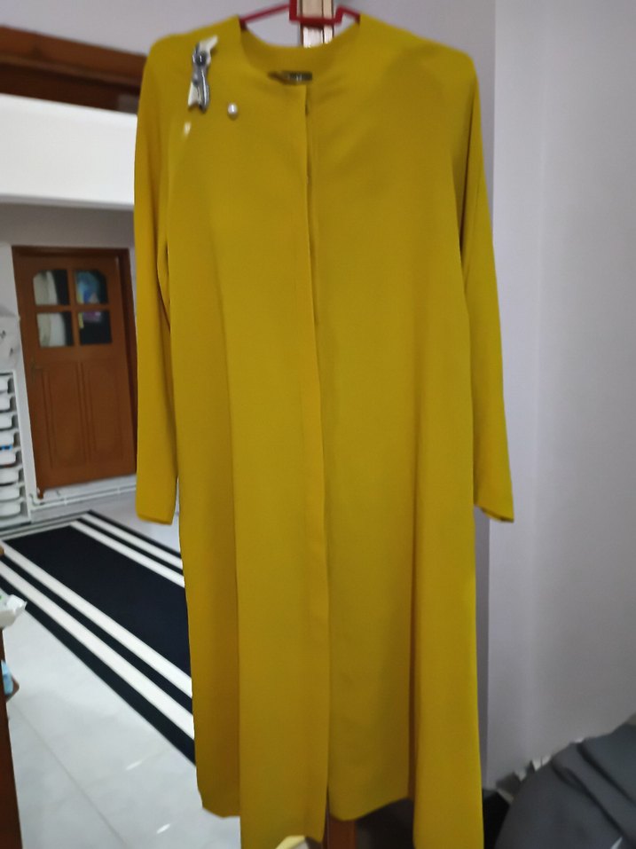 rengi hardal gibi pantolon tunik takim - Görsel 2