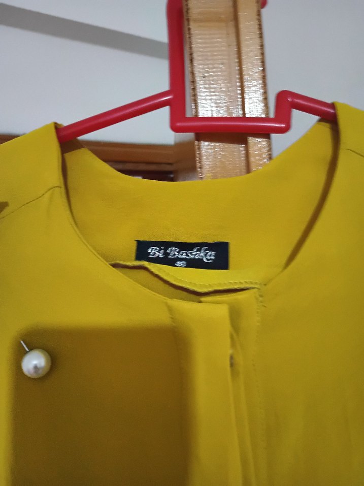 rengi hardal gibi pantolon tunik takim - Görsel 3