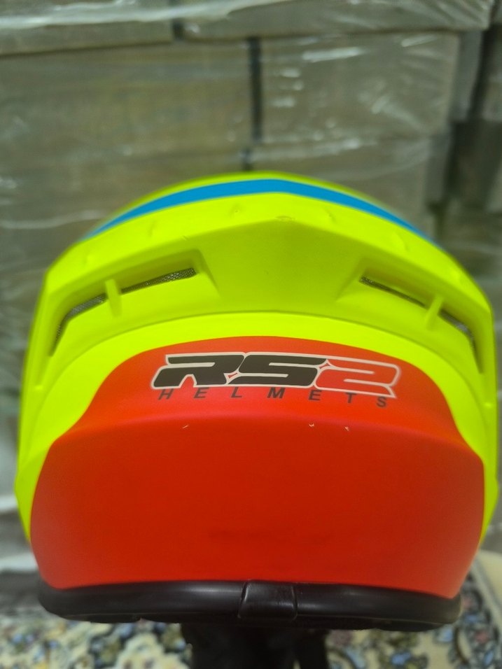 Renkli Parlak Biker Motosiklet Kaskı - Görsel 4