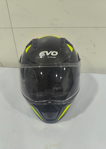 Kemerli Siyah Deri Motosiklet Kaskı - Görsel 5