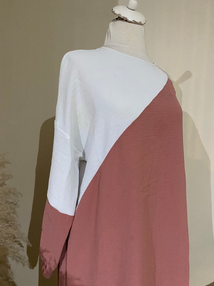 Pamuklu Uzun Kollu Midi Tunik - Görsel 2