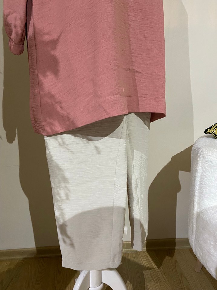 Pamuklu Uzun Kollu Midi Tunik - Görsel 4