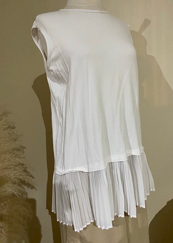 Bej Uzun Kollu Keten Kadın Kimono - Görsel 7