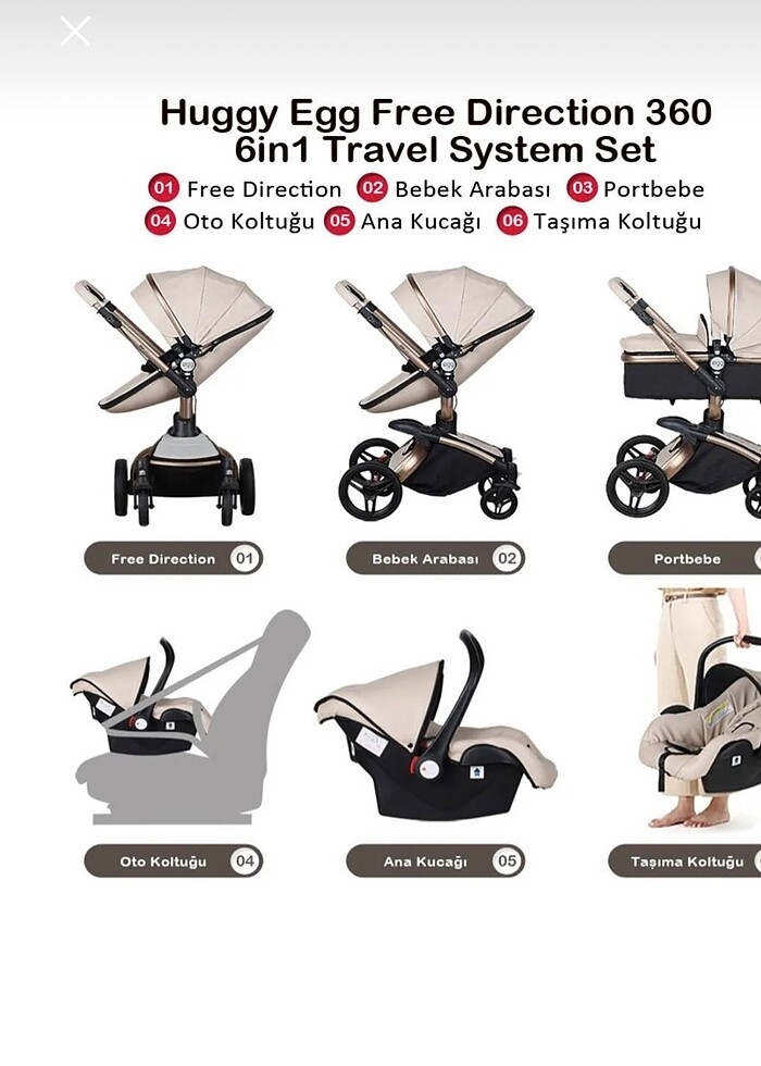 Huggy bebek arabası - Görsel 3