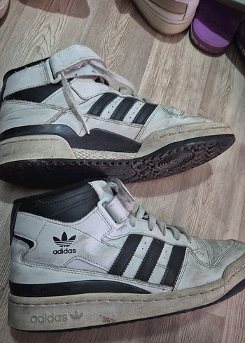 42 Beden Adidas Beyaz Gri Street Wear Spor Ayakkabı