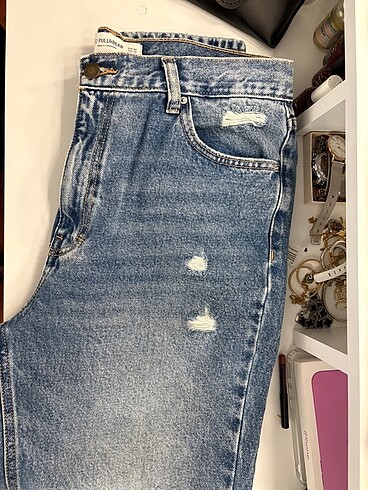 Distressed mom fit jean - Görsel 2