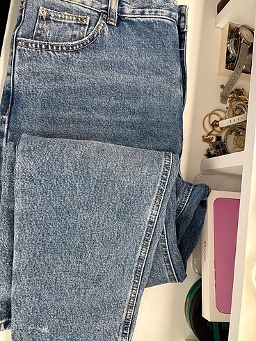 Distressed mom fit jean - Görsel 4