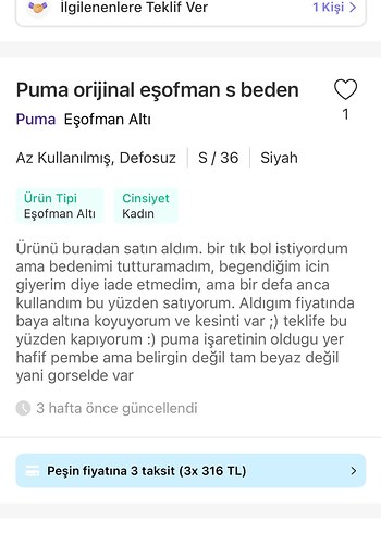 Orijinal puma eşofman - Görsel 4