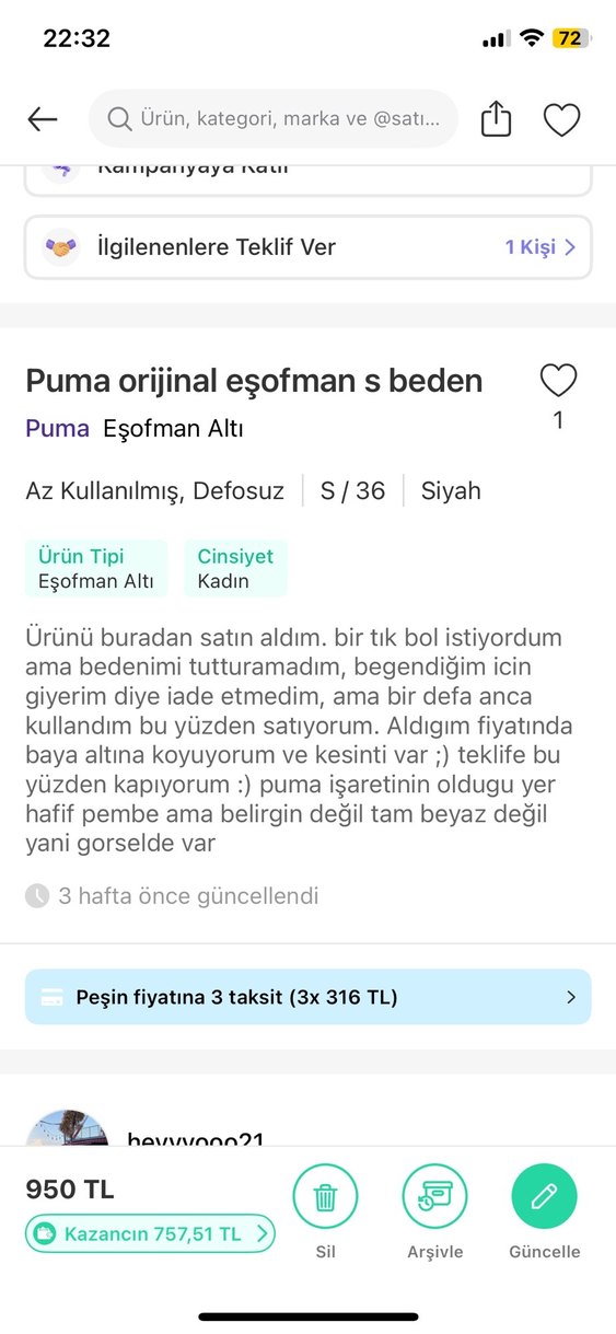 Orijinal puma eşofman - Görsel 4