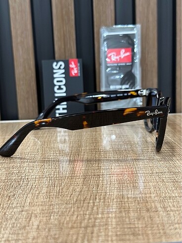  Beden kahverengi Renk Ray ban 2140 50/22 wayfarer eğimli