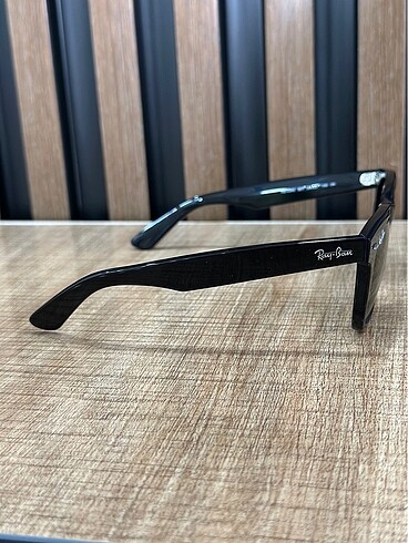  Beden siyah Renk Ray ban 4340 50/22 wayfarer eğimli