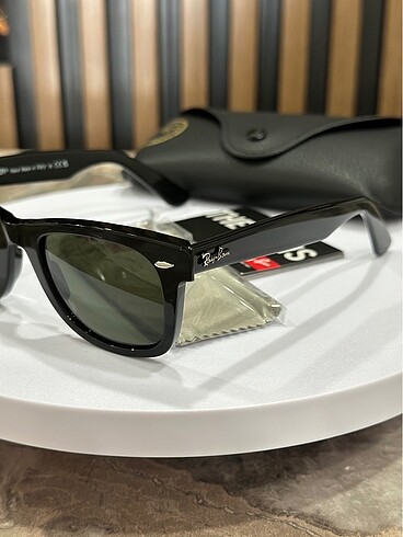  Beden yeşil Renk Ray ban 2140 50/22 wayfarer eğimli