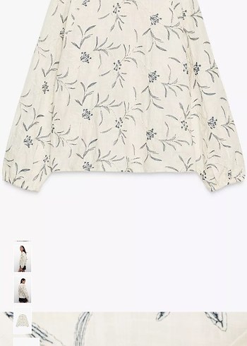 Nakışlı Bohem Düğmeli V Yakalı Kadın Bluz - Görsel 6