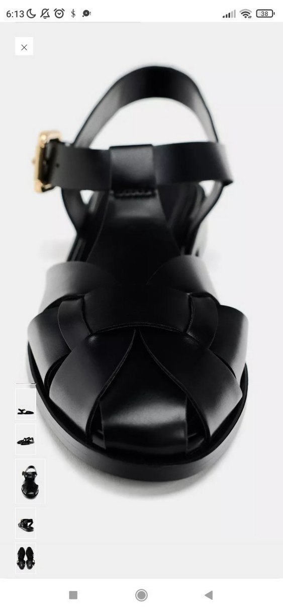 Kemer Tokalı Siyah Kadın Sandalet - Görsel 5