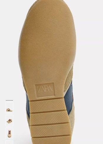 Bej Süet Dolgu Topuklu Bağcıklı Kadın Spor Ayakkabı - Görsel 5