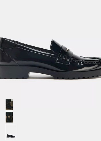 Klasik Siyah Deri Tokalı Loafer - Görsel 7