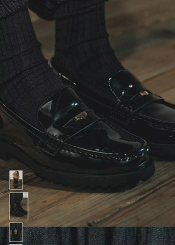 Klasik Siyah Deri Tokalı Loafer - Görsel 2