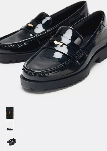 Klasik Siyah Deri Tokalı Loafer - Görsel 4