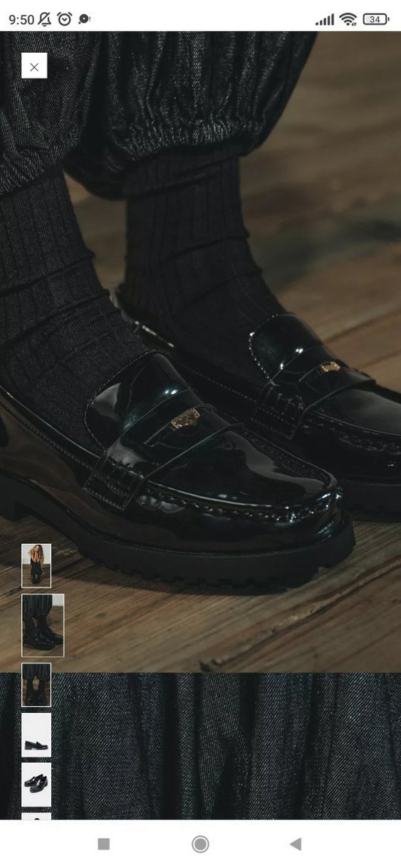 Klasik Siyah Deri Tokalı Loafer - Görsel 2