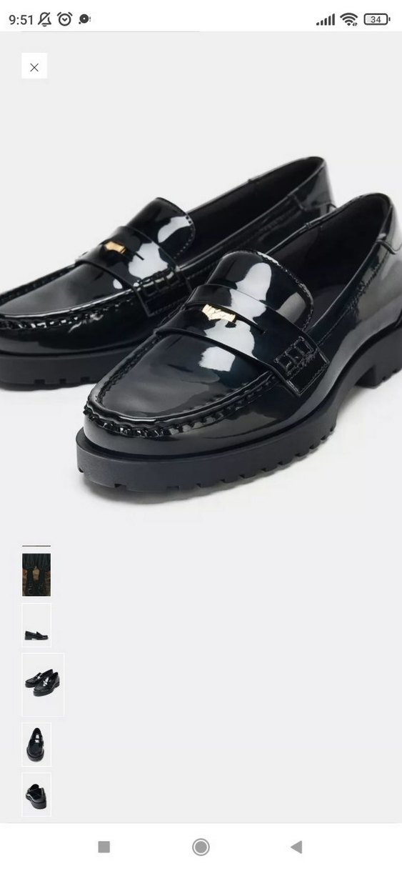 Klasik Siyah Deri Tokalı Loafer - Görsel 4