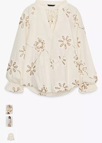 Nakışlı Dantel Detaylı Bohem Kadın Bluz - Görsel 4
