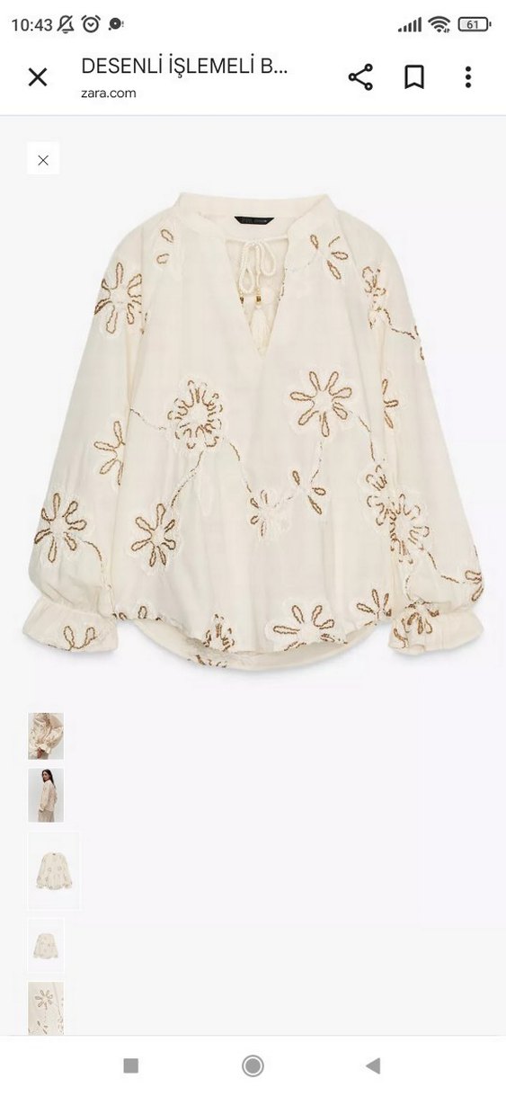 Nakışlı Dantel Detaylı Bohem Kadın Bluz - Görsel 4