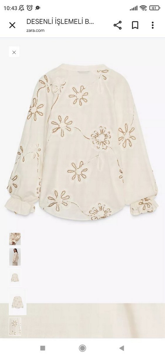 Nakışlı Dantel Detaylı Bohem Kadın Bluz - Görsel 5
