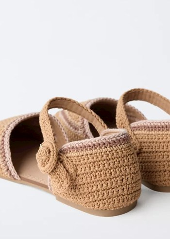 Bej Örgü Kadın Dolgu Topuk Espadril - Görsel 4