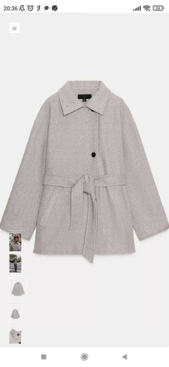 Düğmeli ve Kemerli Bej Kaban - Görsel 5