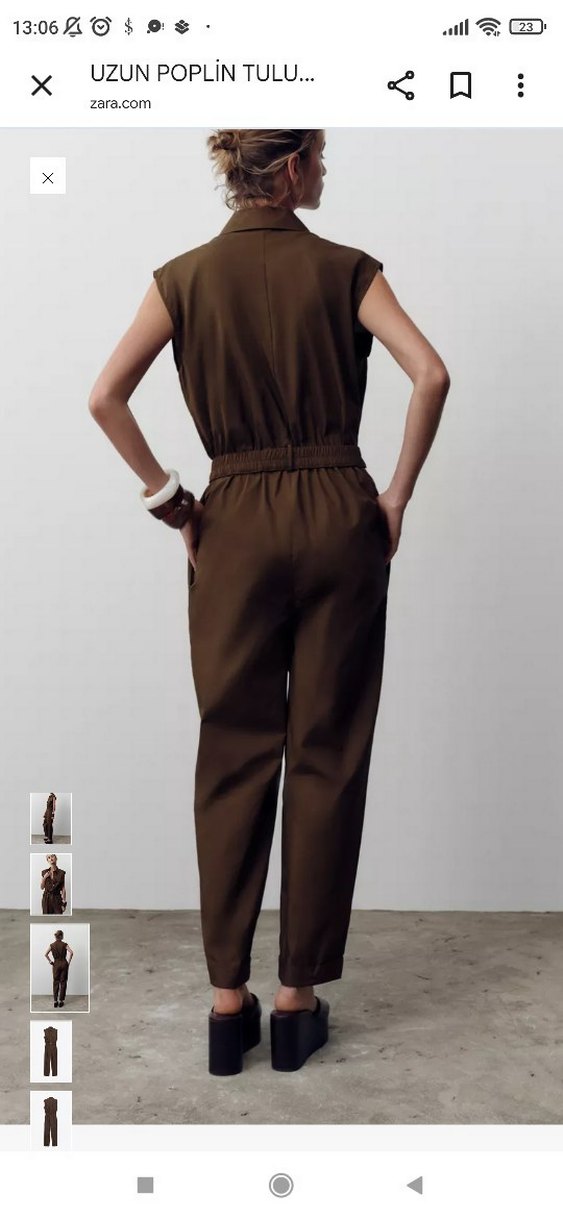 Kahverengi Deri Kemerli Uzun Tulum - Görsel 4