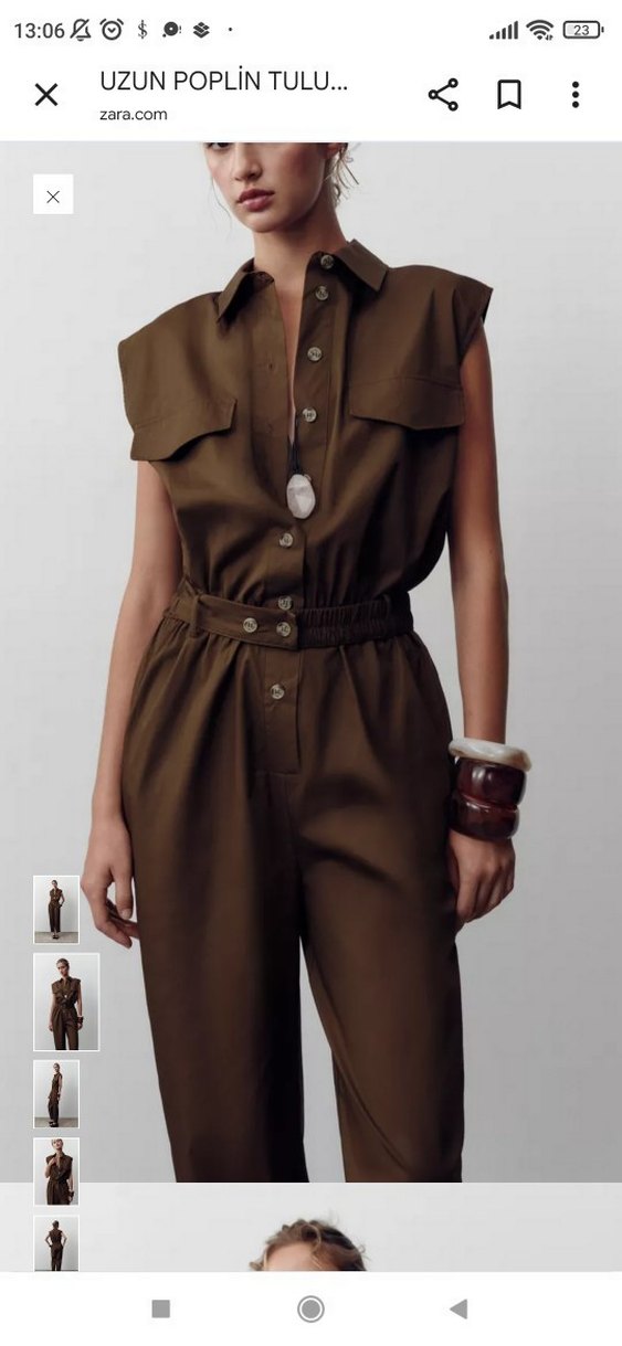 Kahverengi Deri Kemerli Uzun Tulum - Görsel 2