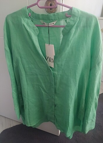 l Beden yeşil Renk Zara yeni etiketli 