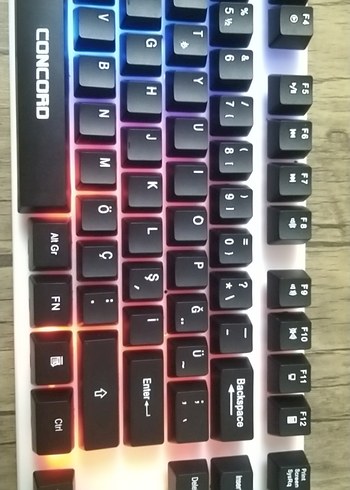 Concord Çok Renkli RGB Klavye - Görsel 6