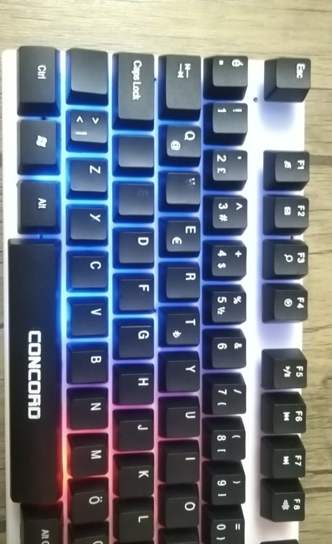 Concord Çok Renkli RGB Klavye - Görsel 5