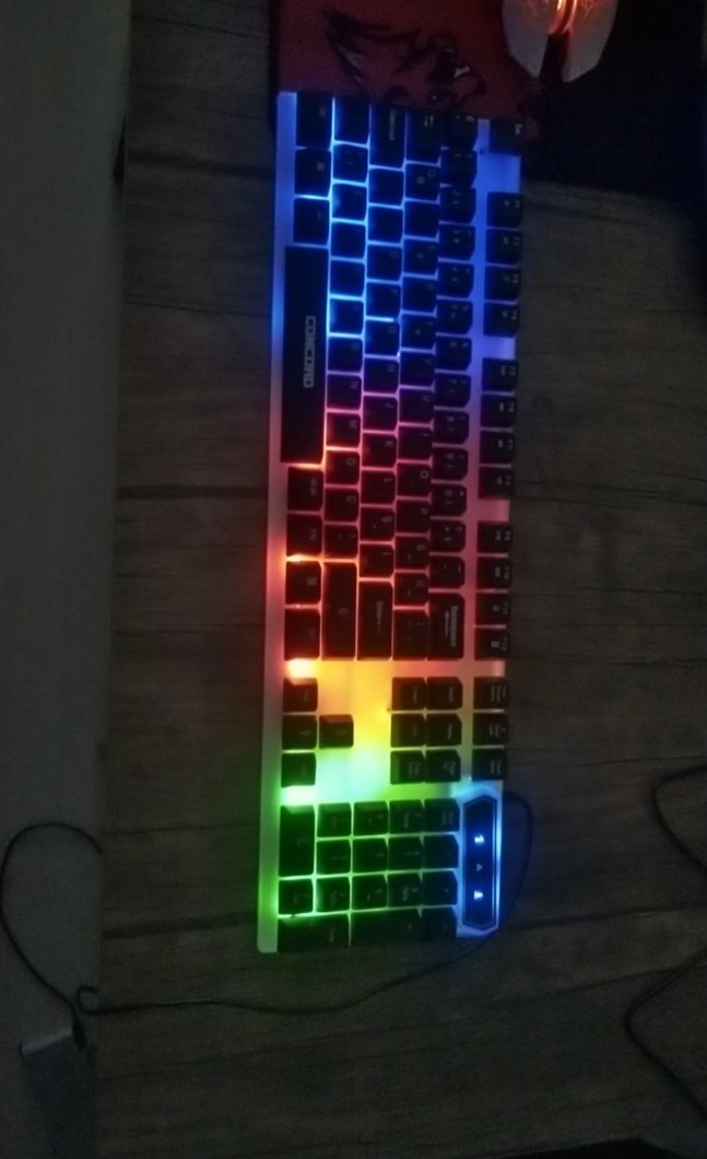 Concord Çok Renkli RGB Klavye - Görsel 4