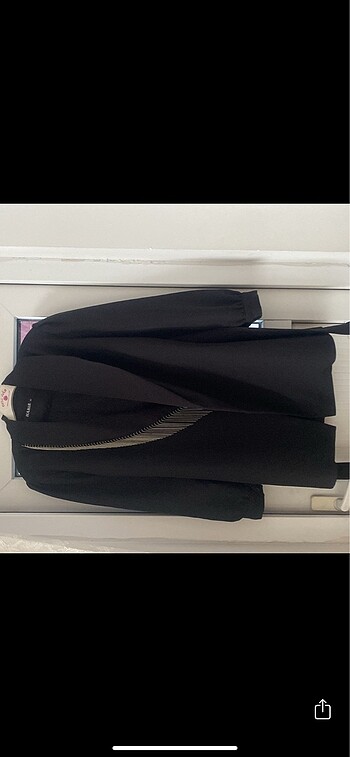 Siyah blazer taşlı ceket