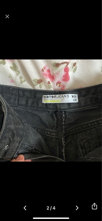 28 Beden siyah Renk Koton jeans kadın